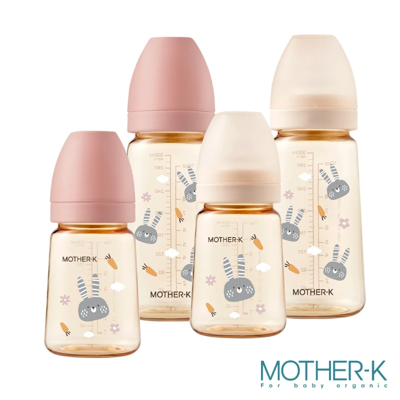 【樂森藥局】韓國 MOTHER-K 精粹極簡PPSU奶瓶180ml/280ml、兔子限定版(奶瓶都不含奶嘴)