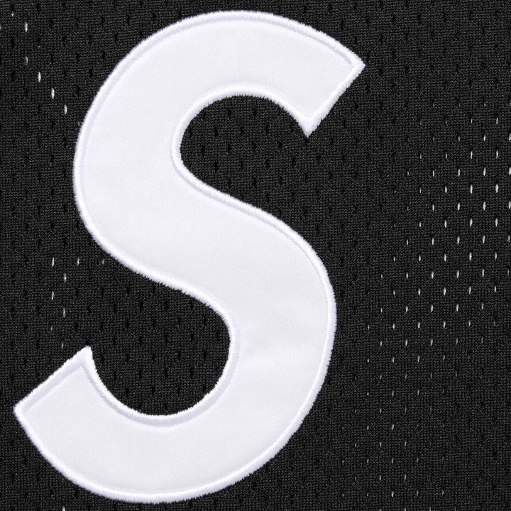 SUPREME FW24 S LOGO BASEBALL HENLEY BLACK