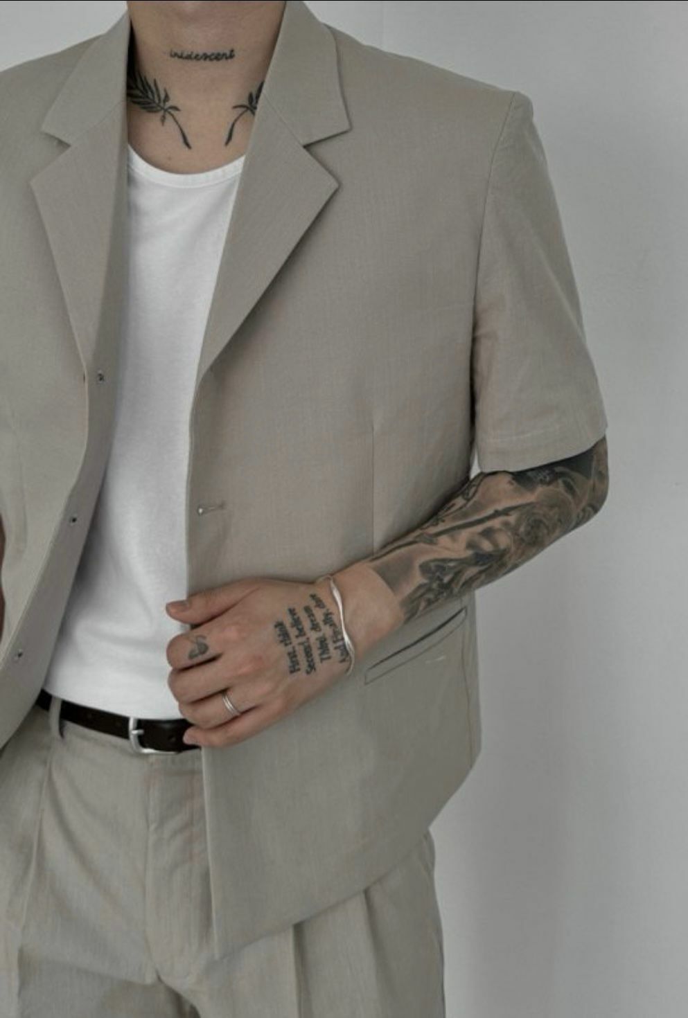 淨色短袖西裝褸 JK2524