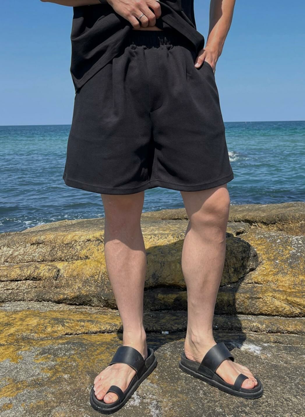 淨色棉質短褲 P2938