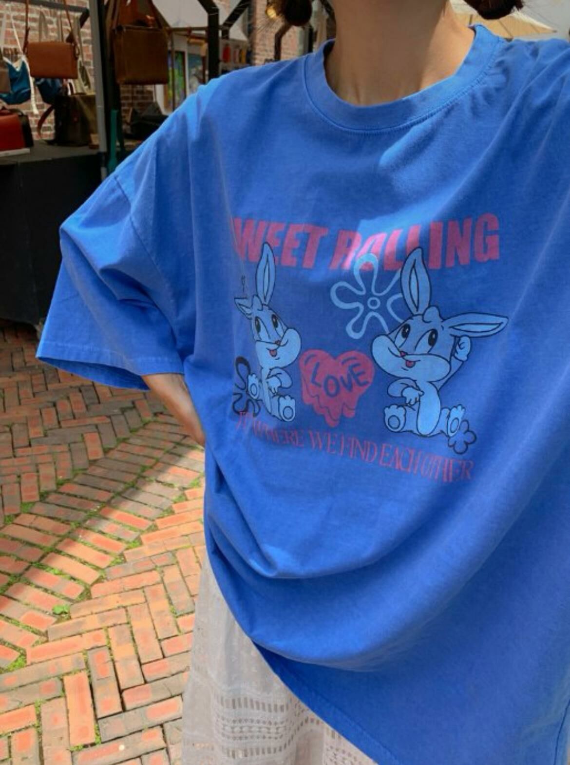 OverSize卡通圖案短袖Tee T5557