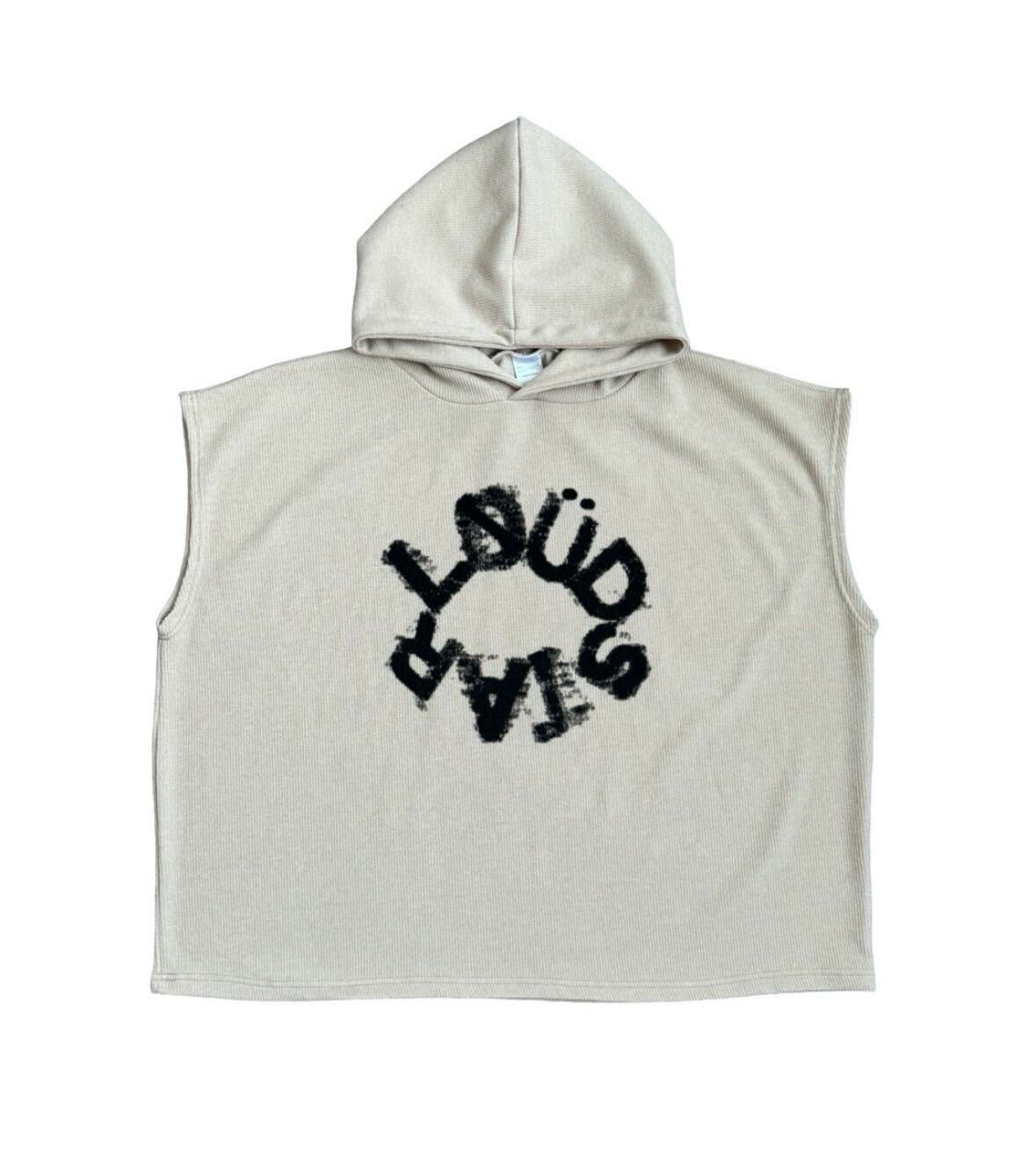 英文字連帽背心 V1099