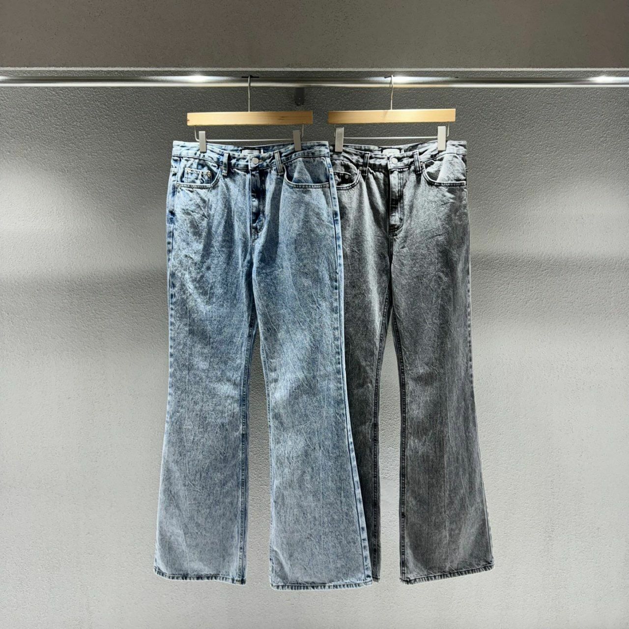 洗水喇叭牛仔褲 J733