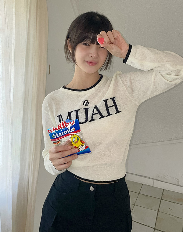 預訂｜MUAHMUAH LOGO BOUCLE ROUND KNIT (3 COLOR)