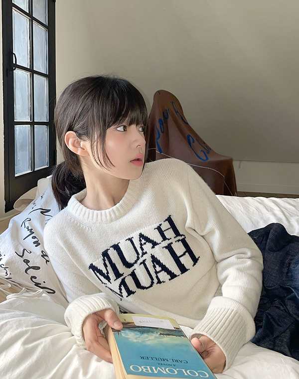預訂｜MUAHMUAH LAMBSWOOL JACQUARD ROUND KNIT (3 COLOR)
