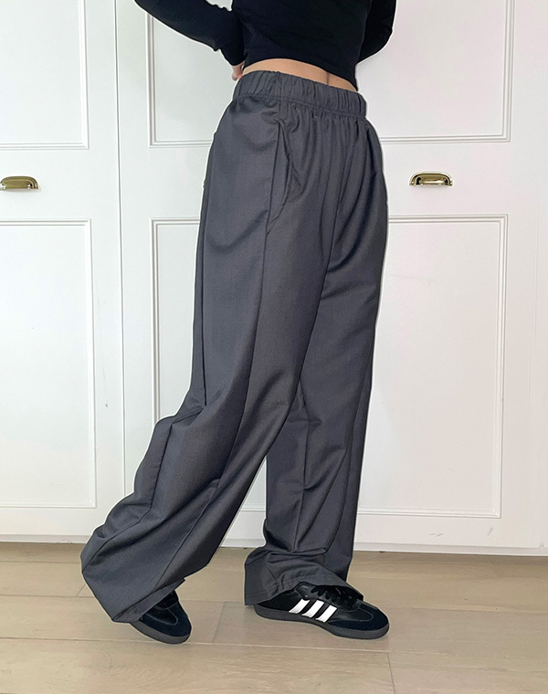 預訂｜MUAHMUAH WIDE TR BANDING SLACKS PANTS (2 COLOR)