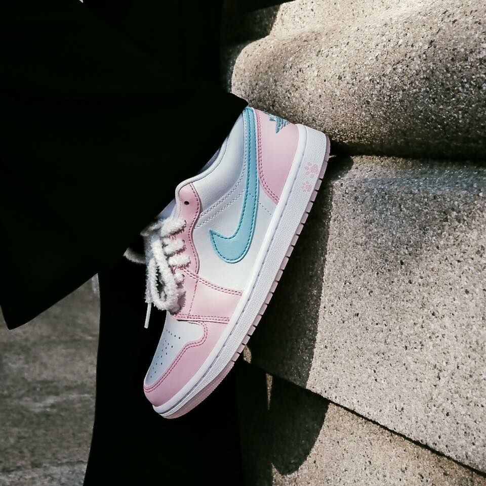 WMNS NIKE AIR JORDAN 糖果粉 粉藍白 狗狗掌印 hm3706-141