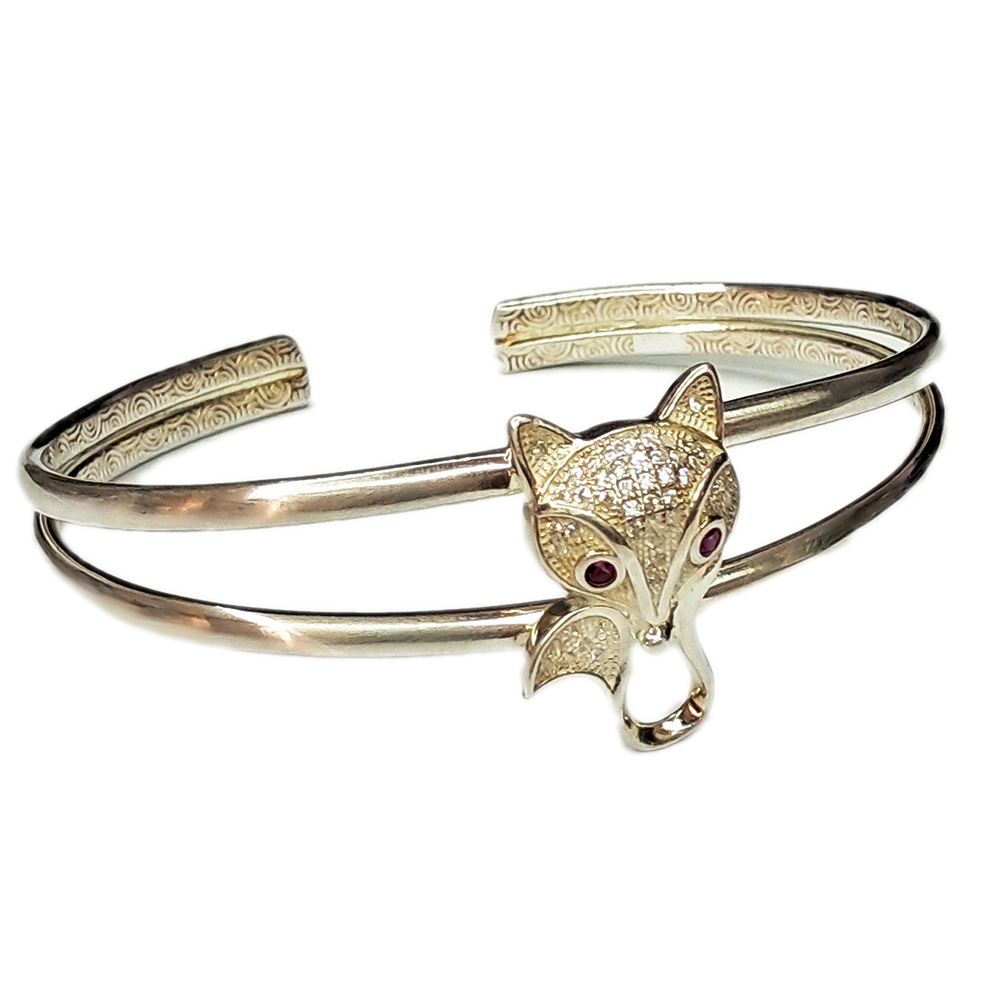 好人緣狐狸 925純銀手環【十方】142298