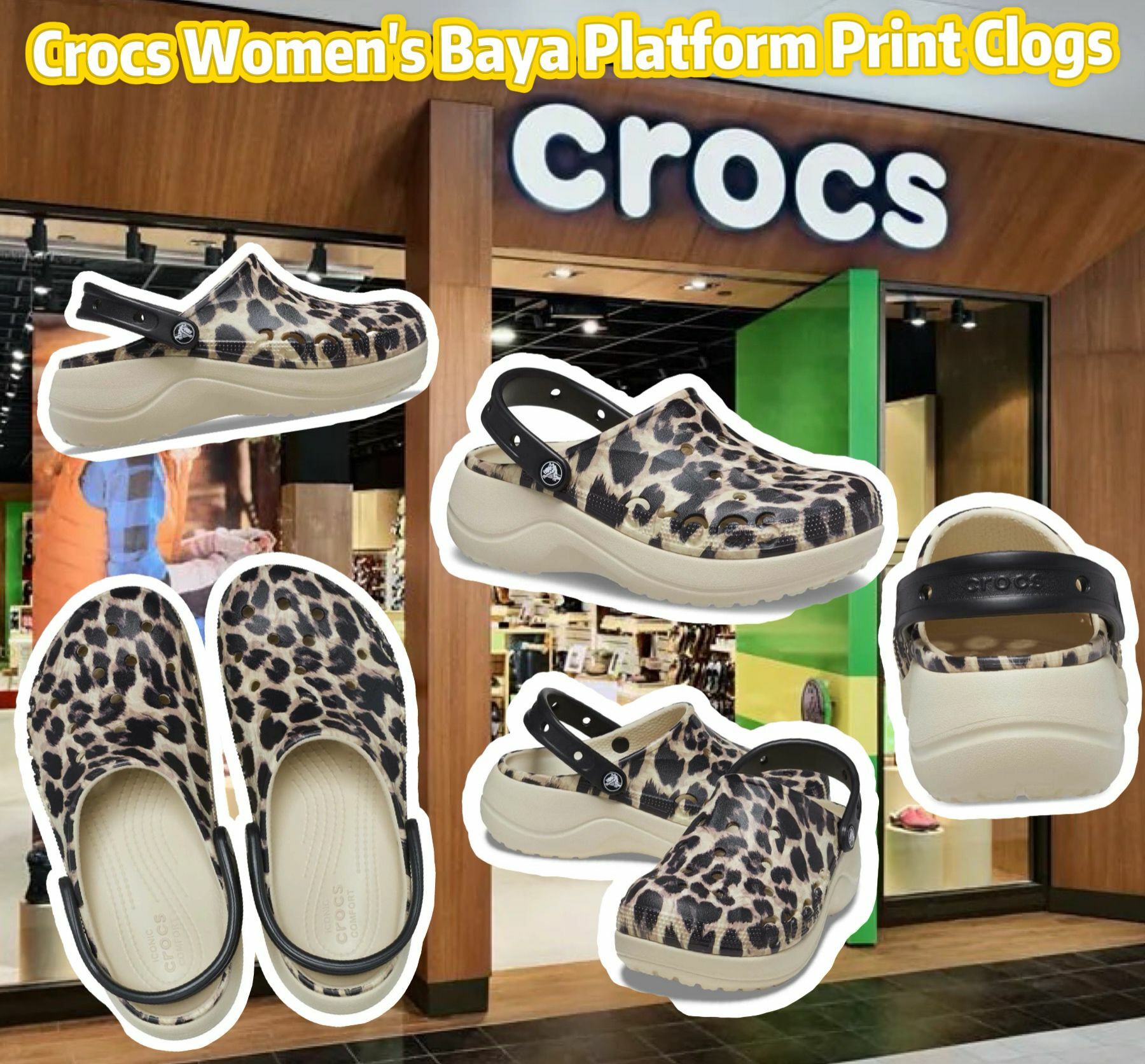 【預購】Crocs Baya Platform Print F082305 女裝洞洞鞋