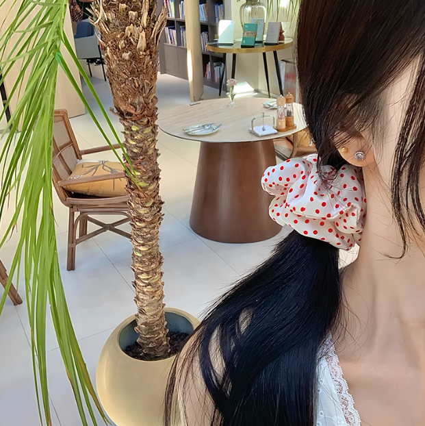 [3 FOR RM10] Sweet Simple Polka Dot/Satin Scrunchie
