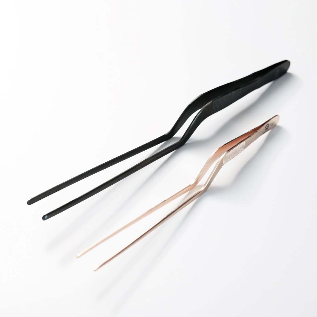 神田 料理用 不鏽鋼 閃電擺盤夾 190/240mm