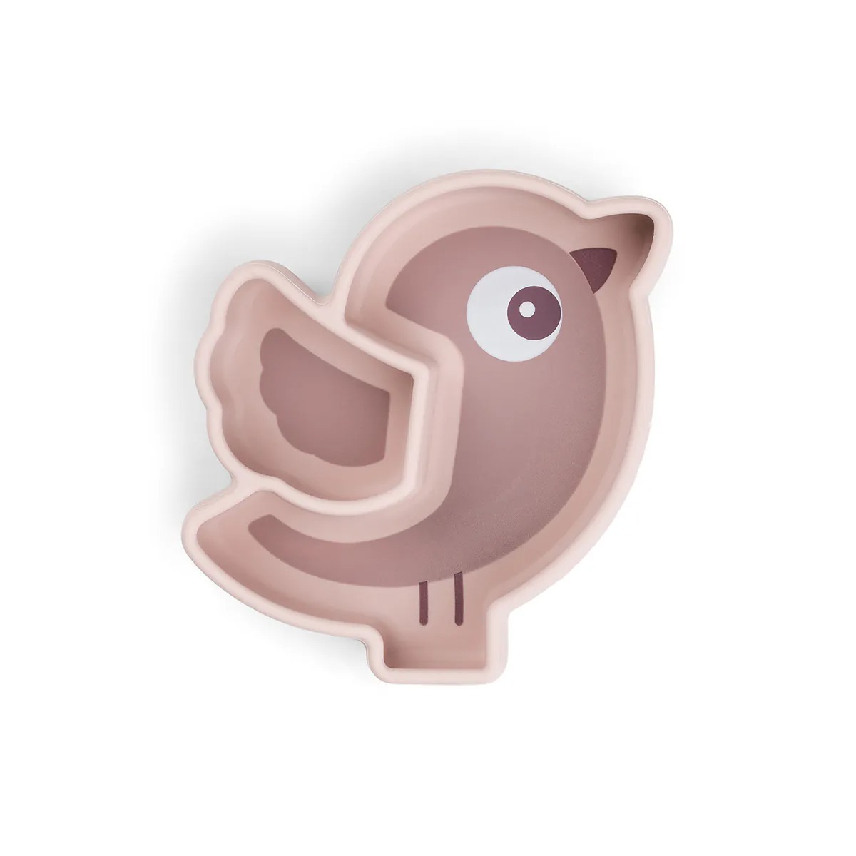 丹麥 Done by deer  造型矽膠餐盤-鳥兒款