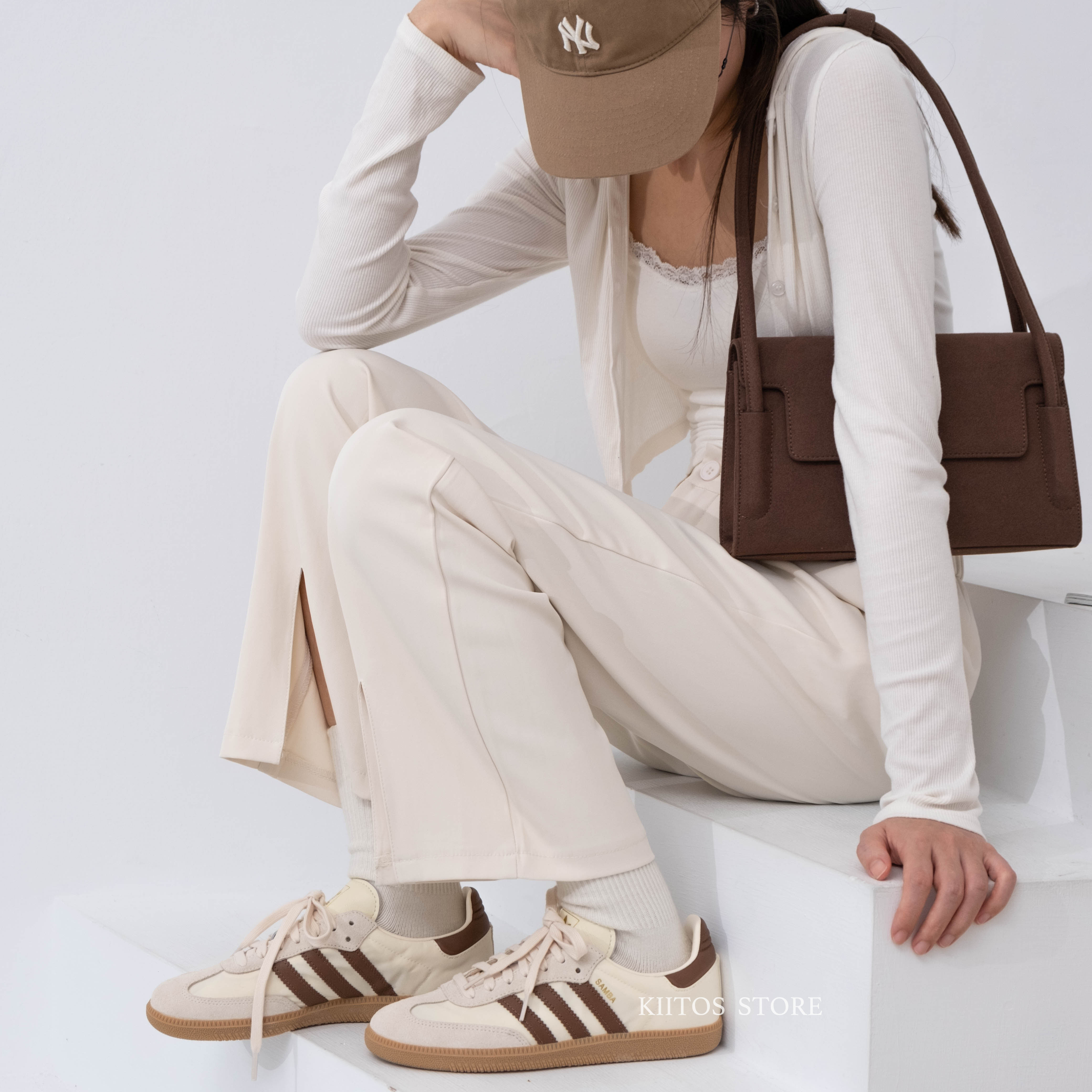 Аdidаs Samba OG 絲綢布面 奶油可可 ID1447