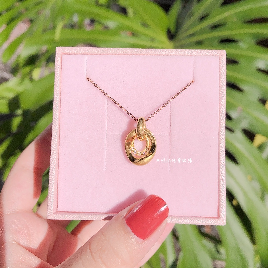 優雅美學 黃金墜子