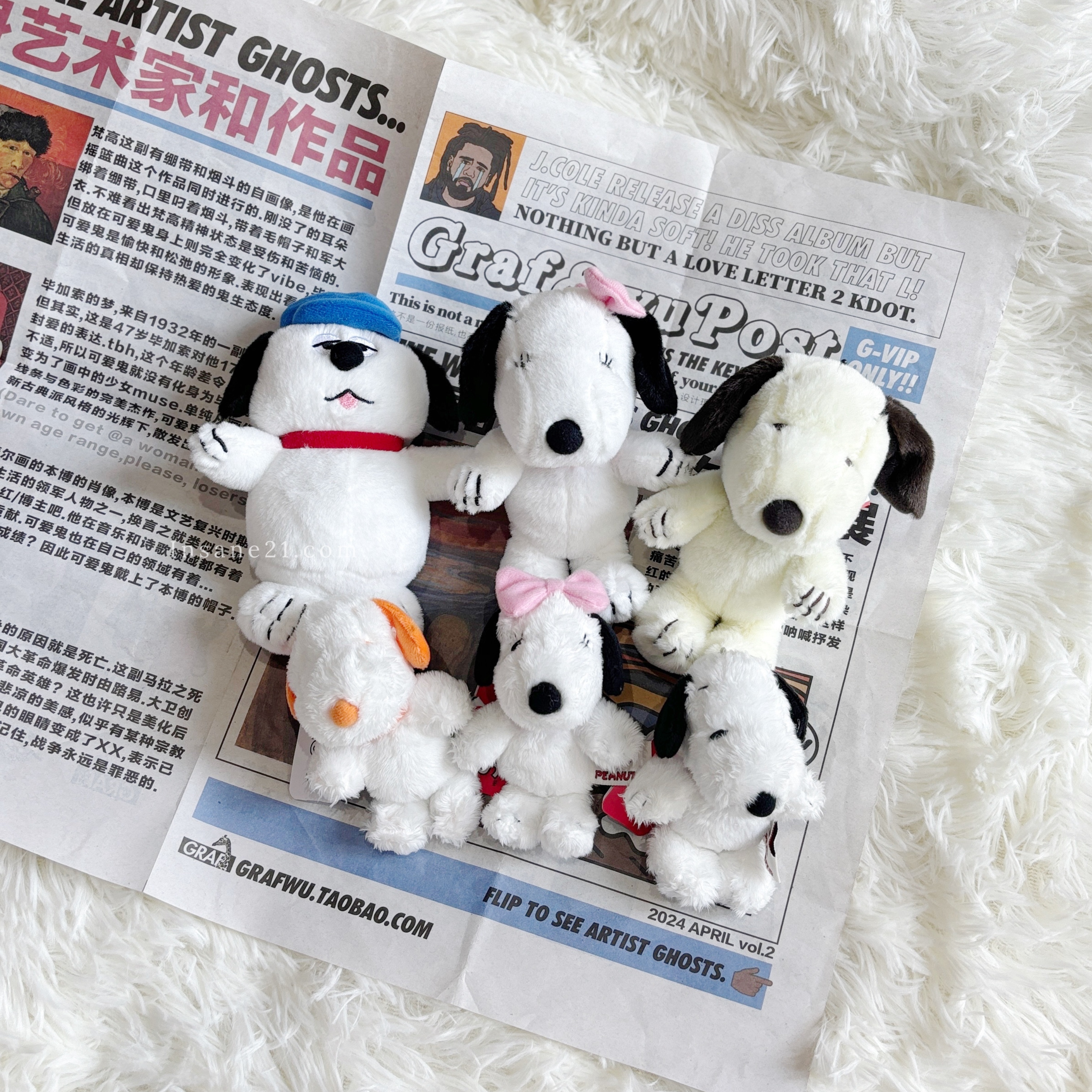 PEANUTS SNOOPY 史努比 毛絨吊飾 鑰匙圈 八款/現貨