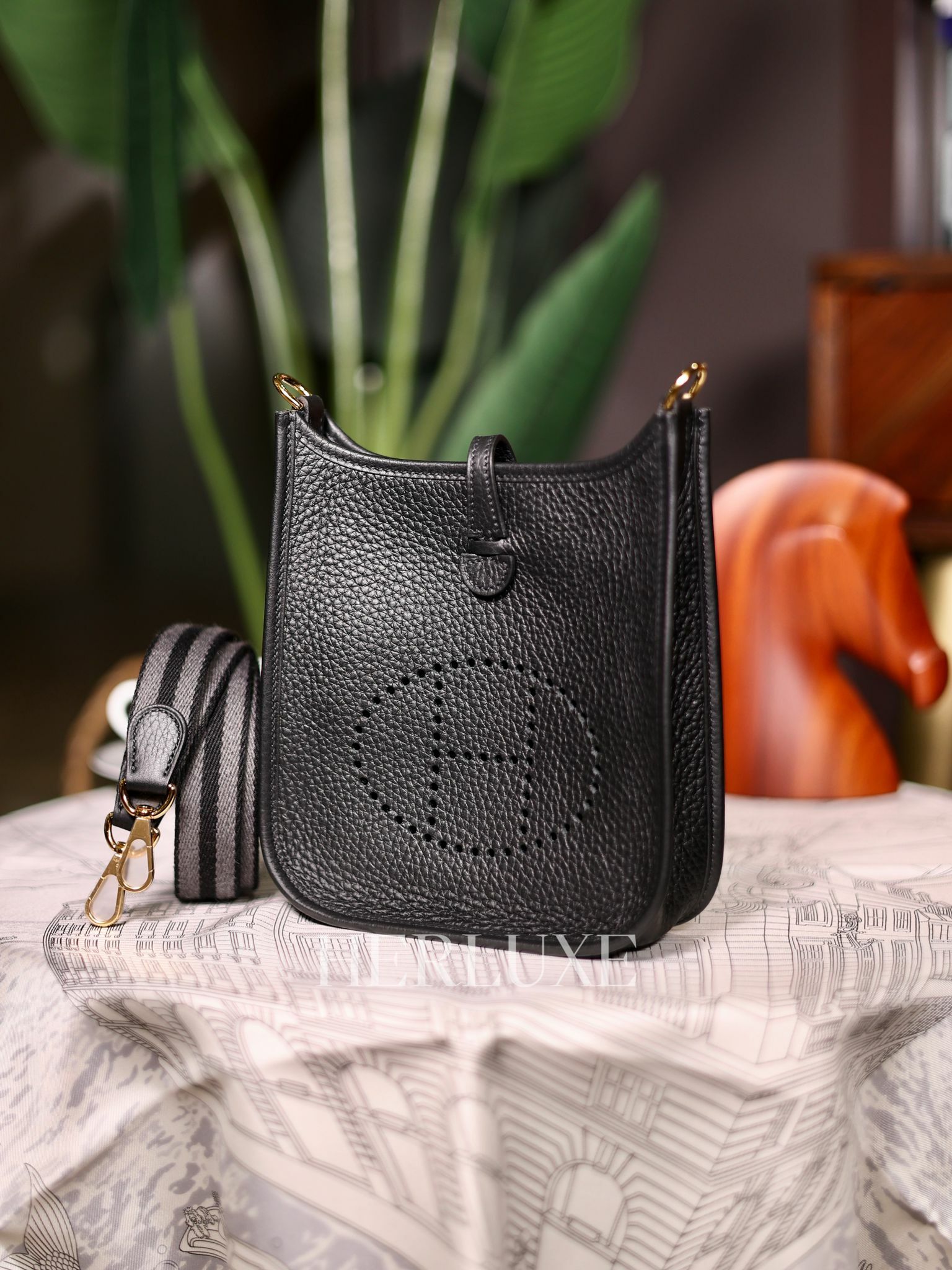 Evelyne mini 89 noir cc tc W 編織帶 (一代：肩帶長105cm)