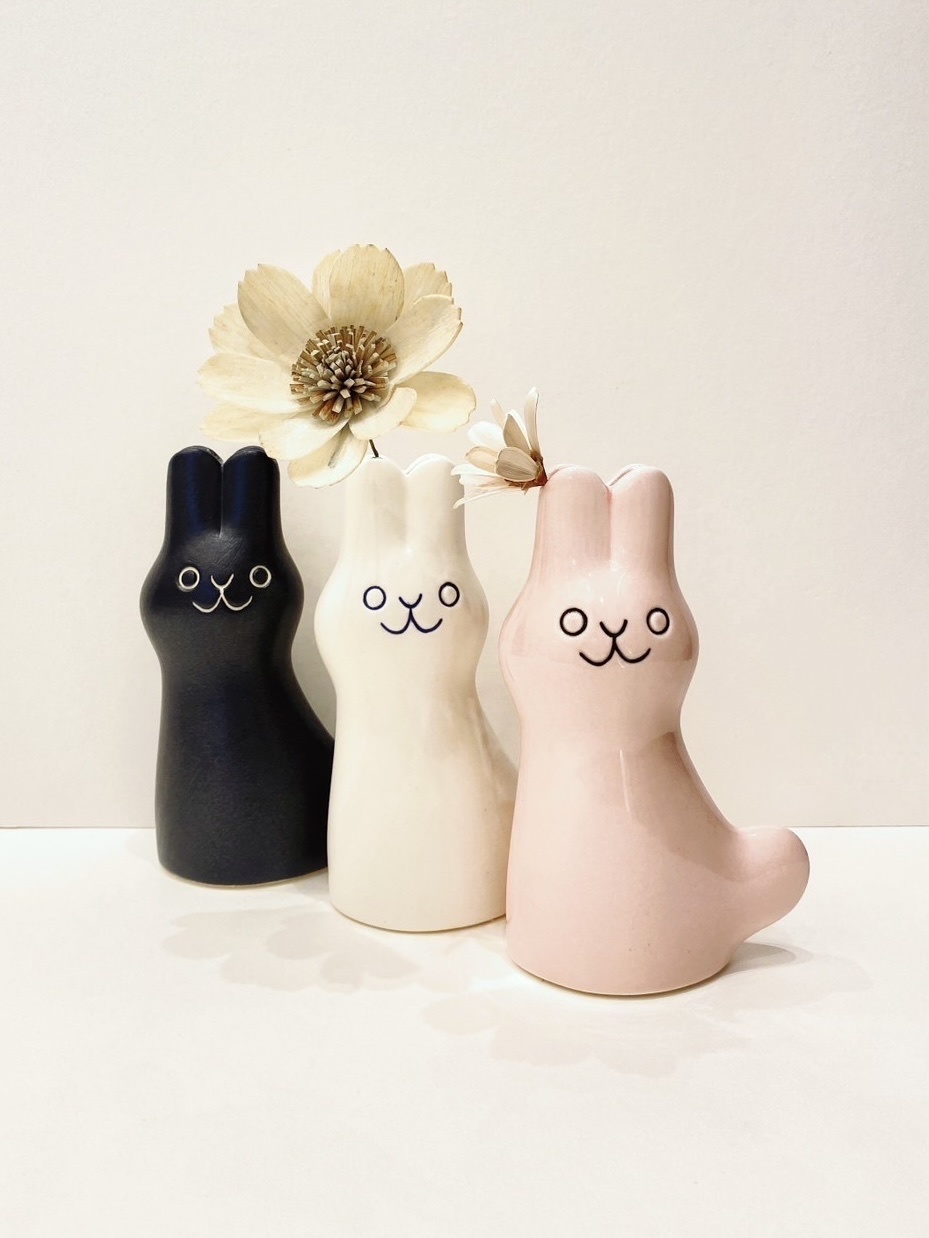 鹿兒島睦兔子花器