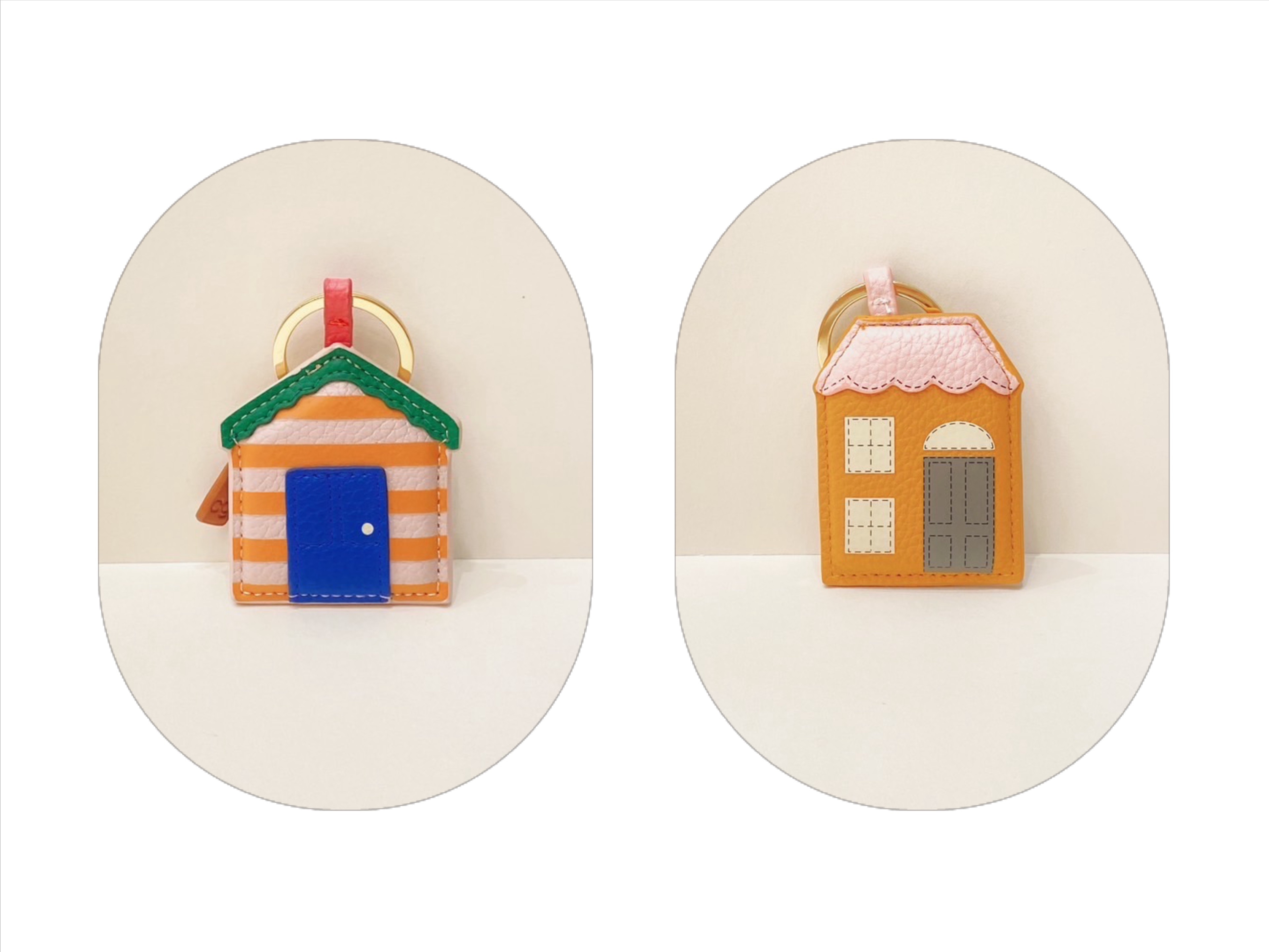 Caroline花園房子鑰匙圈