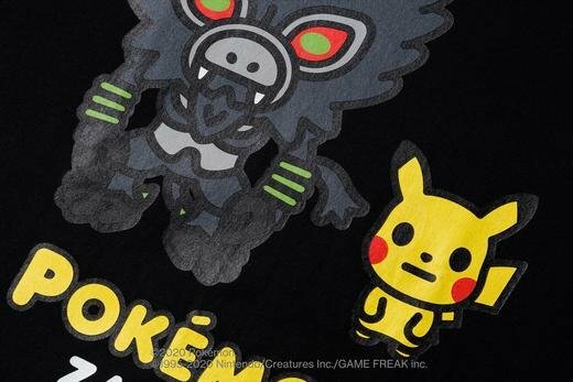 A BATHING APE ZARUDE & PIKACHU TEE 皮卡丘 寶可夢 噴火龍 短T 現貨