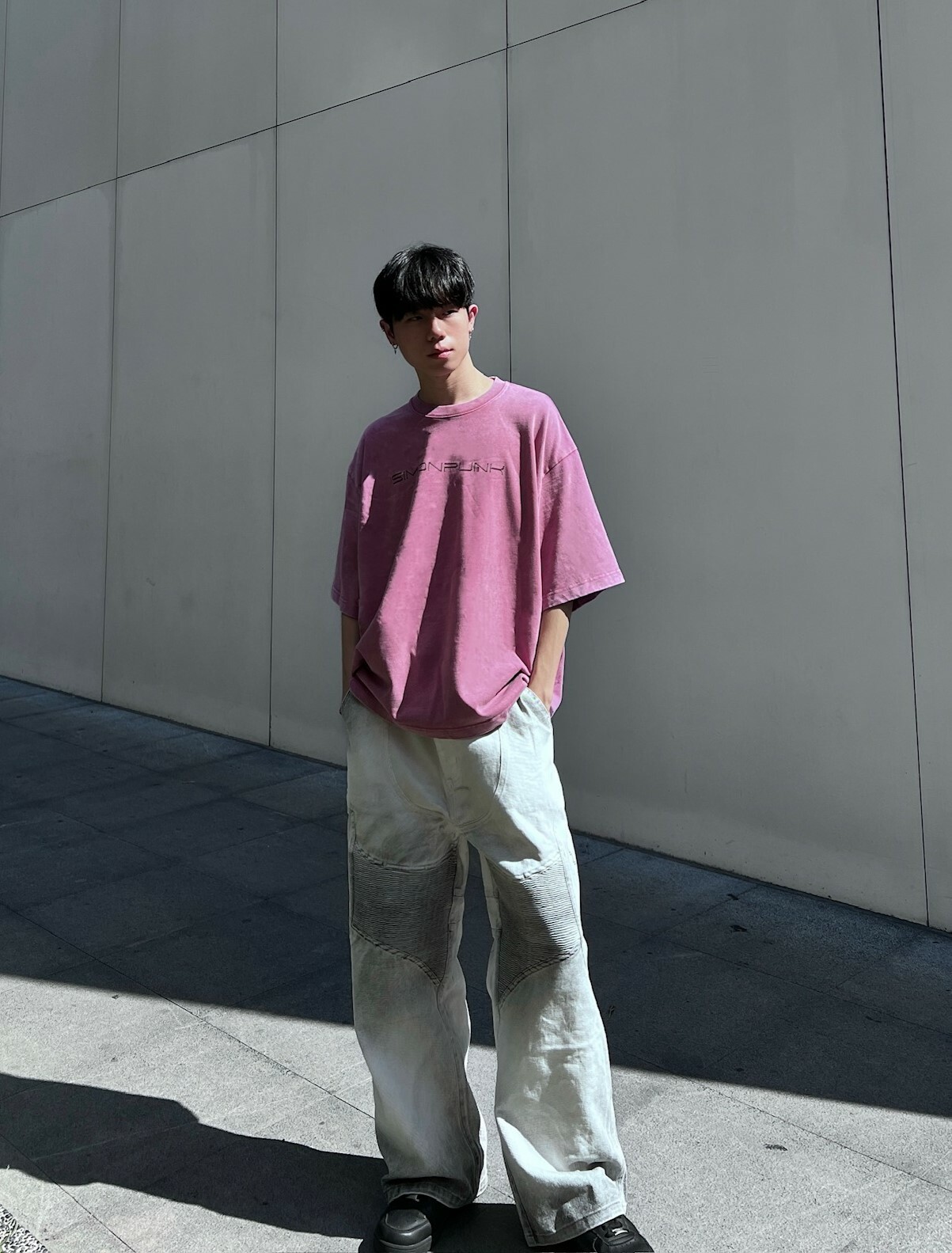 SIMON PUNK Project-007-01 基礎 金屬 LOGO BOXY TEE