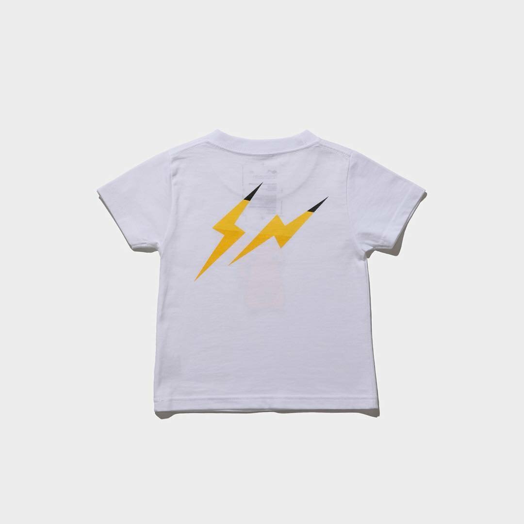THE CONVENI x POKEMON KIDS THUNDERBOLT FRAGMENT 寶可夢 小孩 短T 皮卡丘 短T 現貨