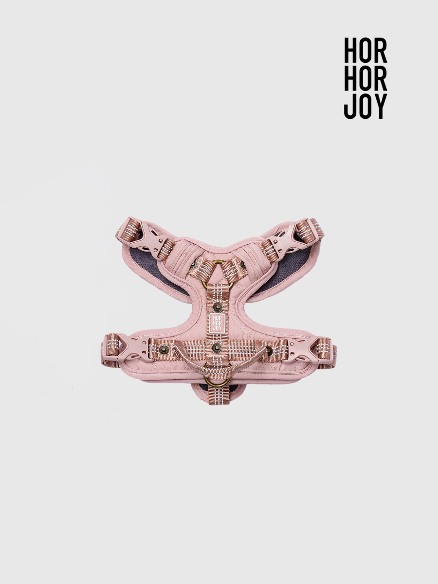 【horhorjoy】好好散步友善胸背帶 | 鉑金款 (粉)