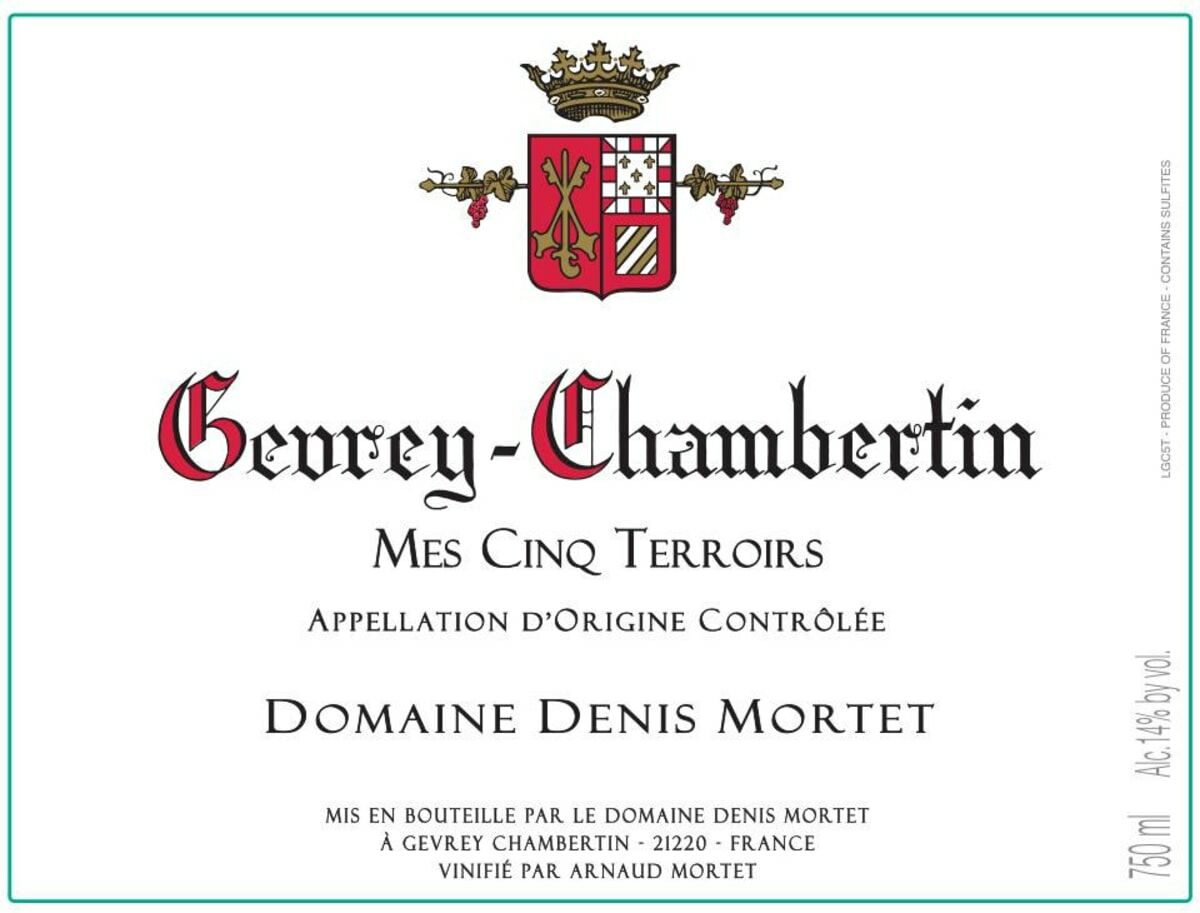 Denis Mortet Gevrey Chambertin Mes Cinq Terroirs 2018 (RP93)