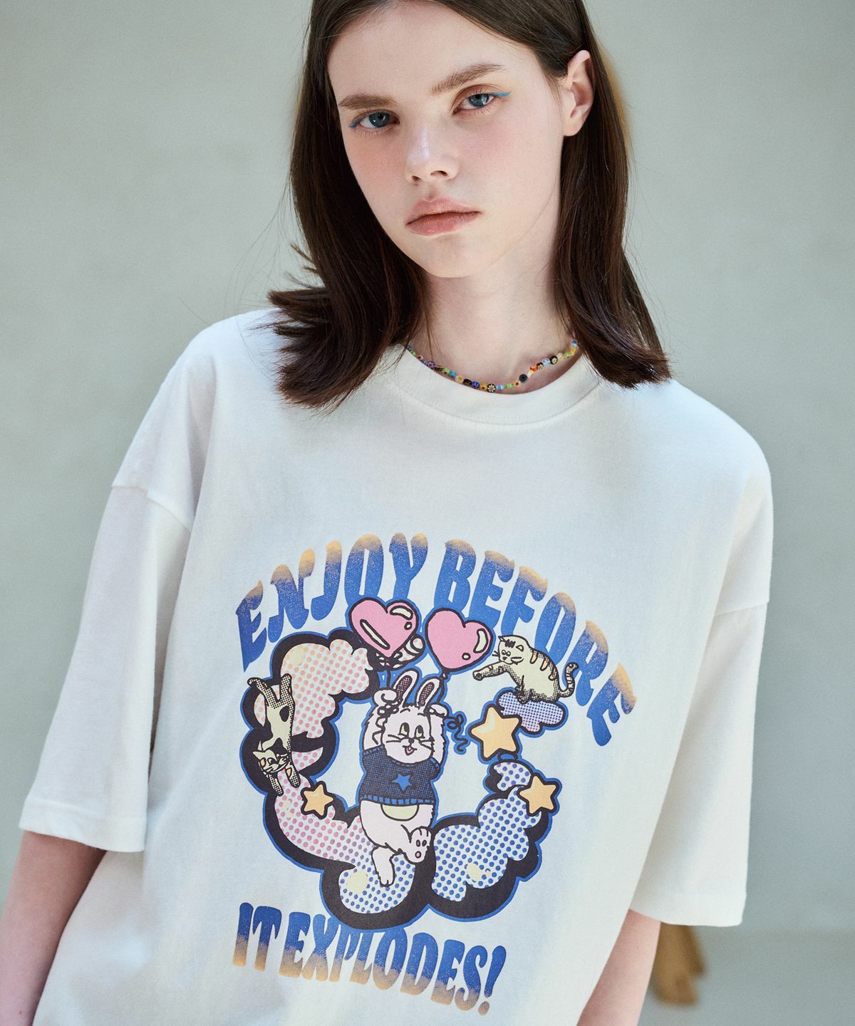 【CPGN STUDIO】24SS★ Explore Bunny Short Sleeve Tee CPGN STUDIO】24SS☆ Explore Bunny Pigment Short Sleeve Tee