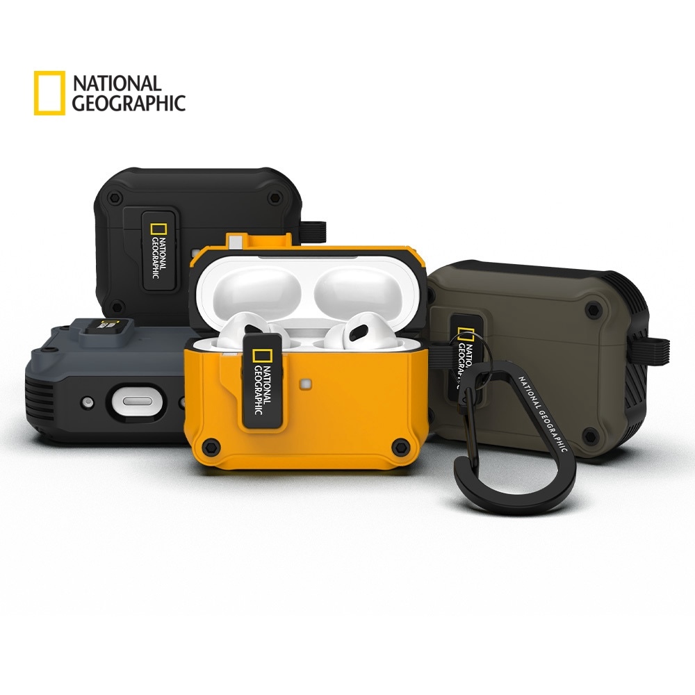 NatGeo｜國家地理 RuggedBumper AirPods 系列 自動開蓋耳機保護殼