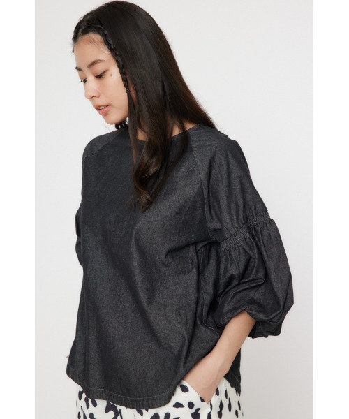 預購 - [預約9月] 泡泡袖後綁帶Top