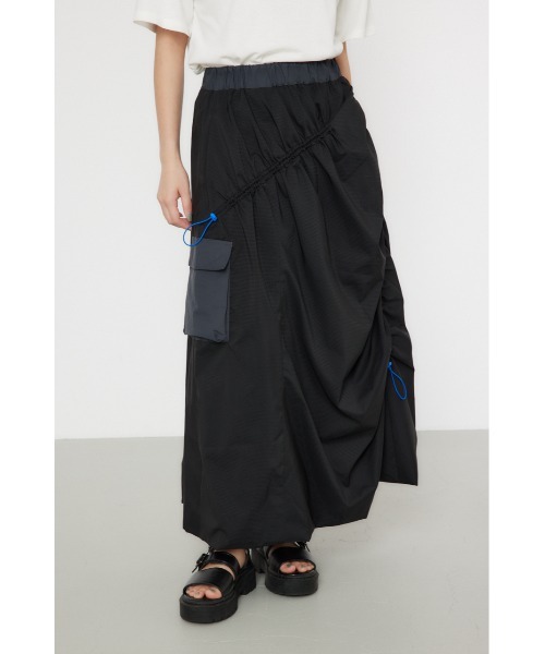 預購 - JP 單邊Pocket褶皺半身裙