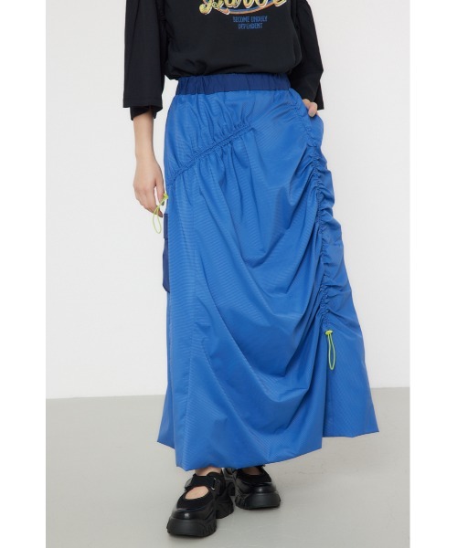 預購 - JP 單邊Pocket褶皺半身裙