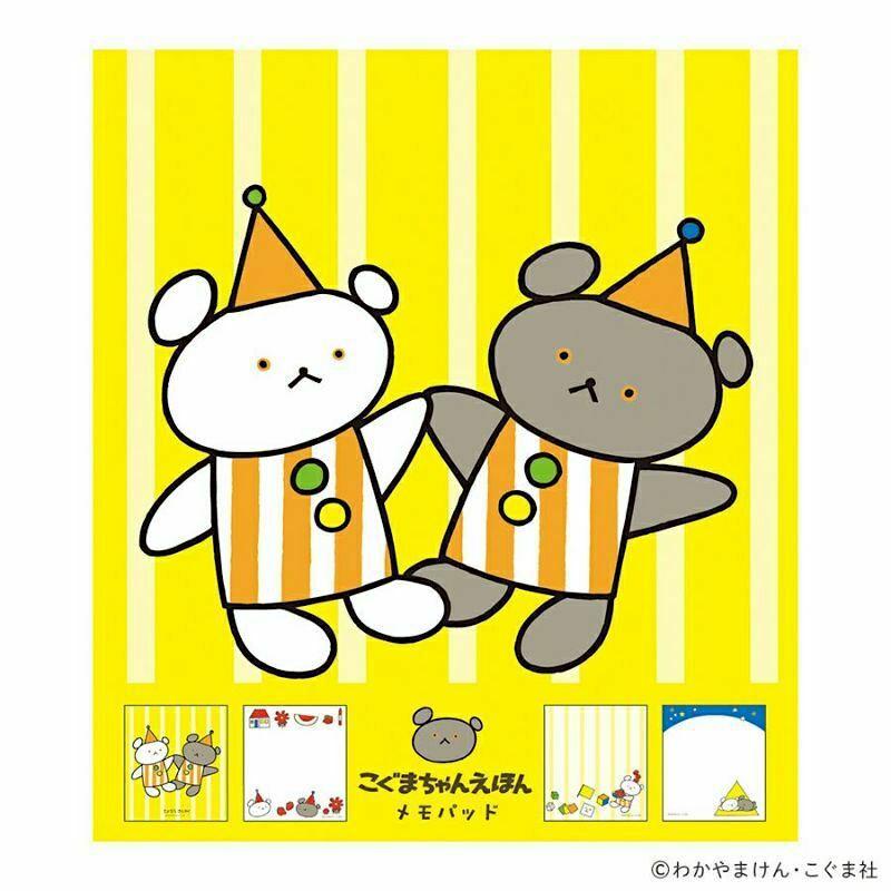 [Limited] Furukawashiko x Kuma Chan Memo Pad－Bye-bye Triangle (Japanese Stationery Brand)