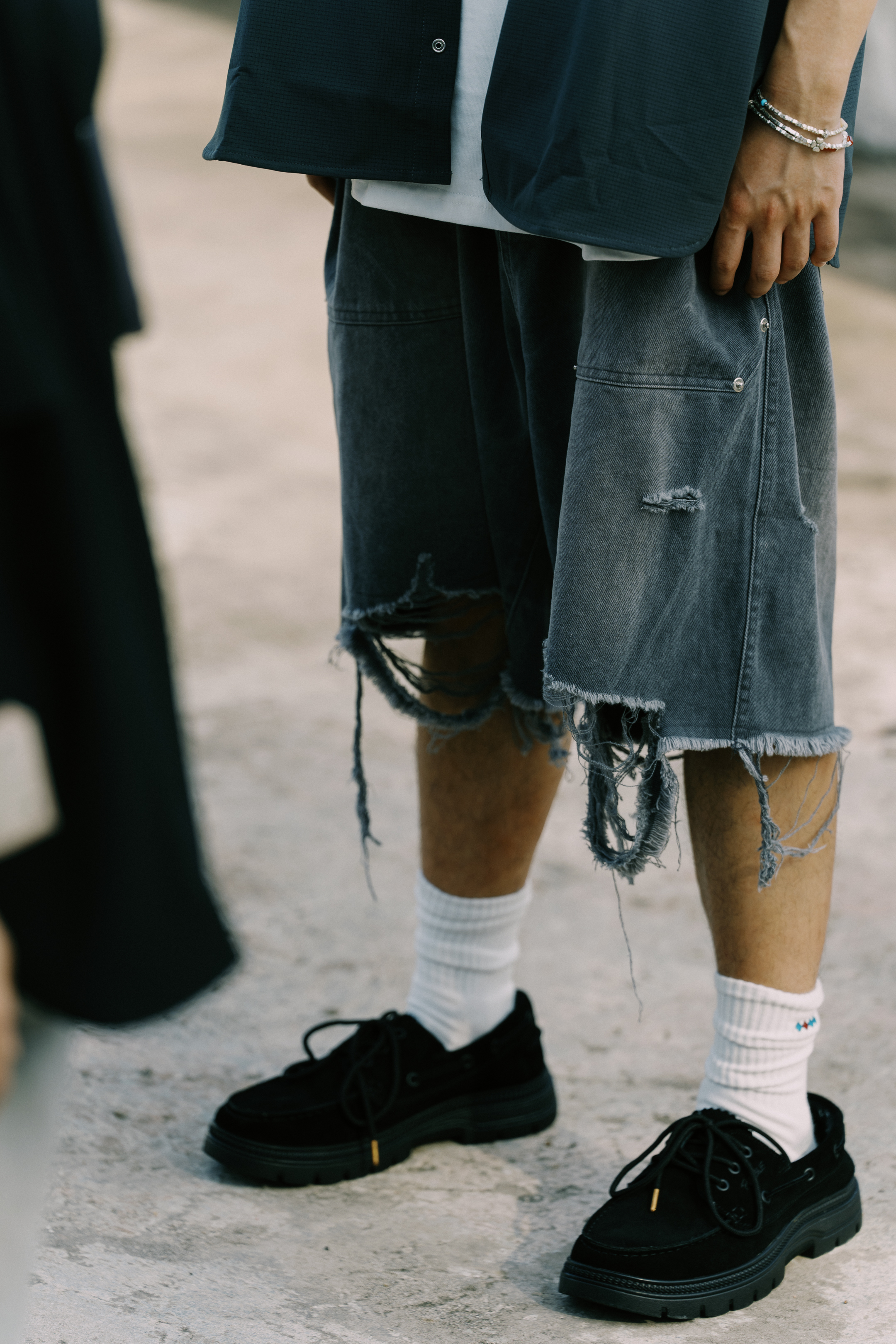 Fumble 斜插袋洗水斜紋短褲