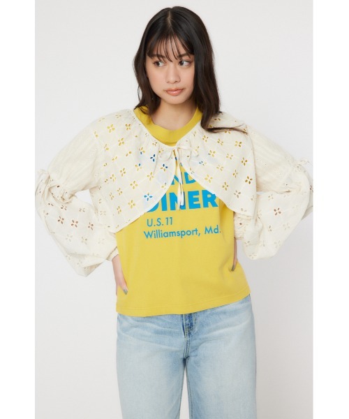 預購 - JP 鏤空蕾絲短上衣