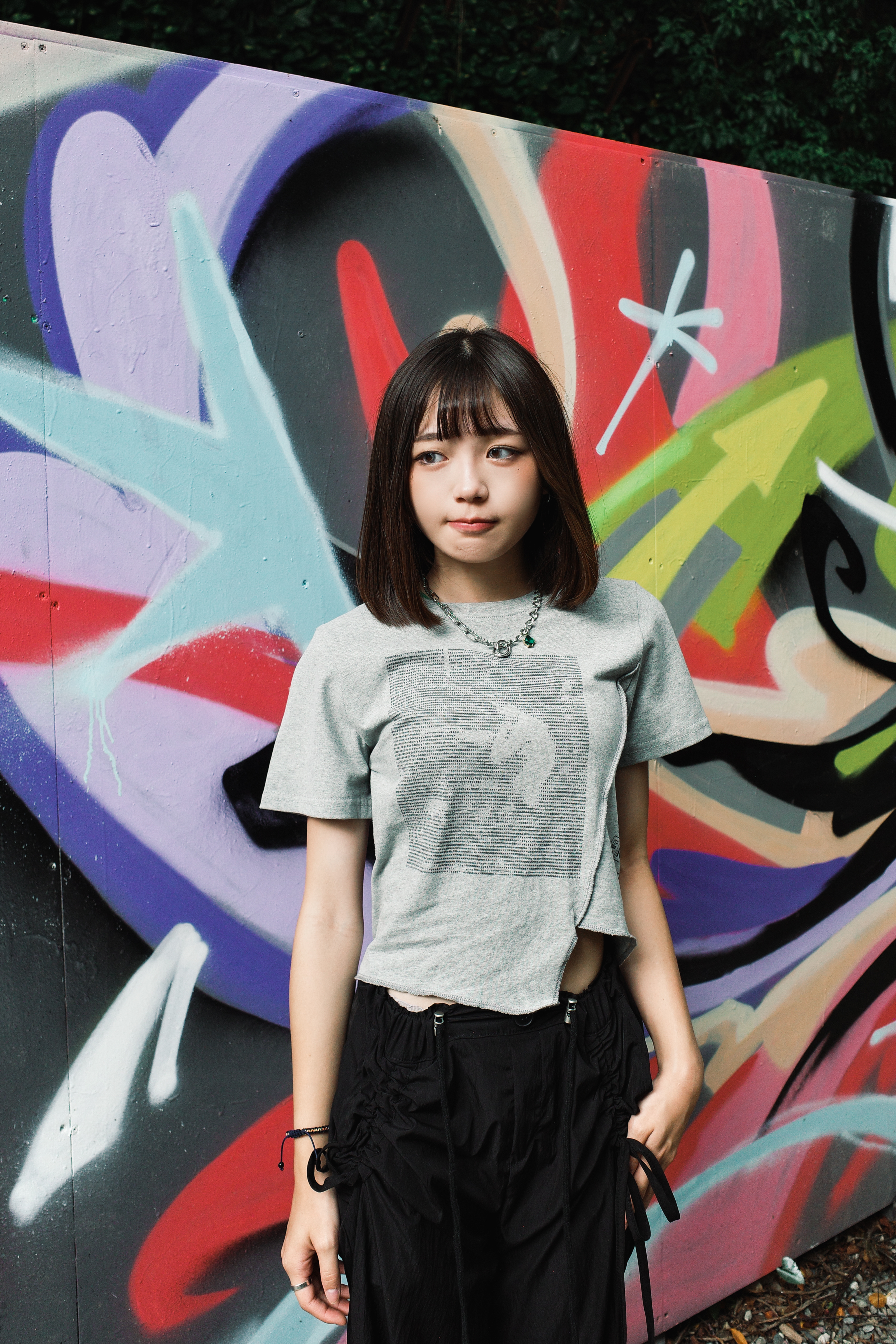 『Always_Good』不規則 剪裁 印花 上衣