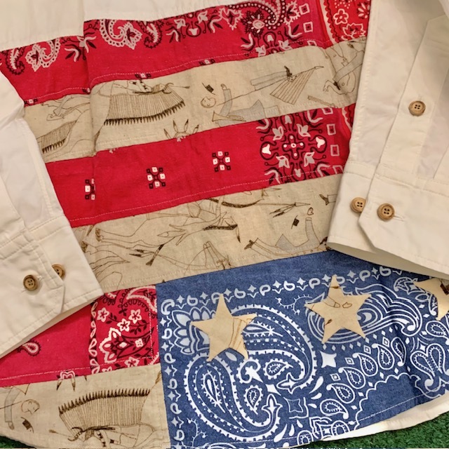 VISVIM ICT LUNGTA B.D SHIRT L/S (FLAG STAR) - IVORY SIZE 4 IN STOCK NOW (現貨發售中)