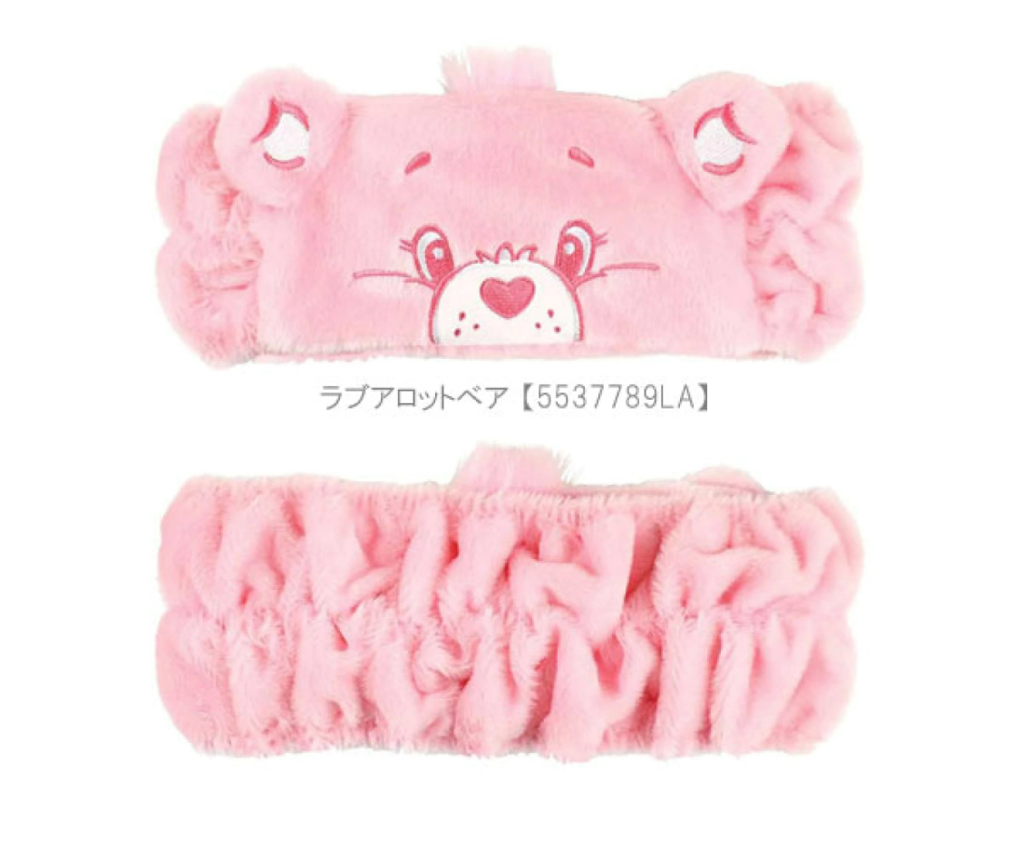 日本限定 carebears 彩虹熊角色 髮帶頭巾
