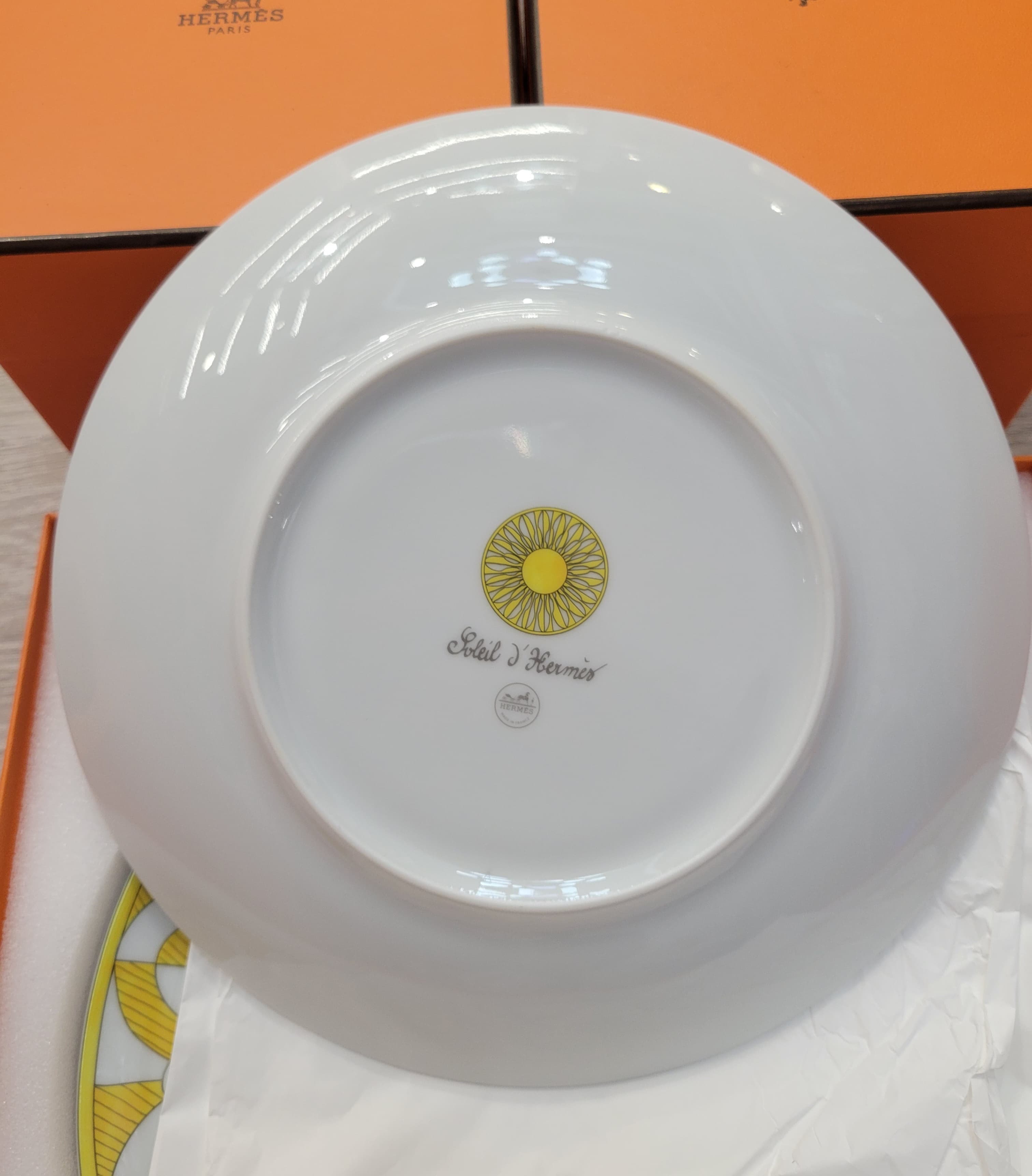 HERMES Soleil d’Hermès dessert plate n°2