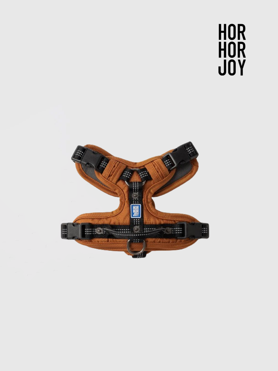 【horhorjoy】好好散步友善胸背帶 | 經典款 (棕)