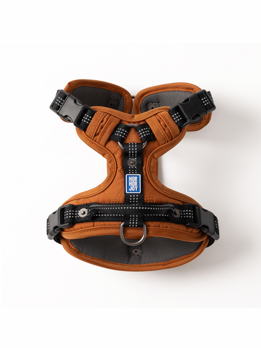 【horhorjoy】好好散步友善胸背帶 | 經典款 (棕)
