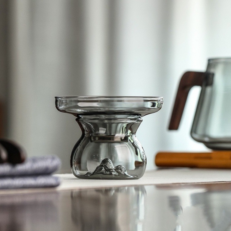 墨玉觀山玻璃茶漏