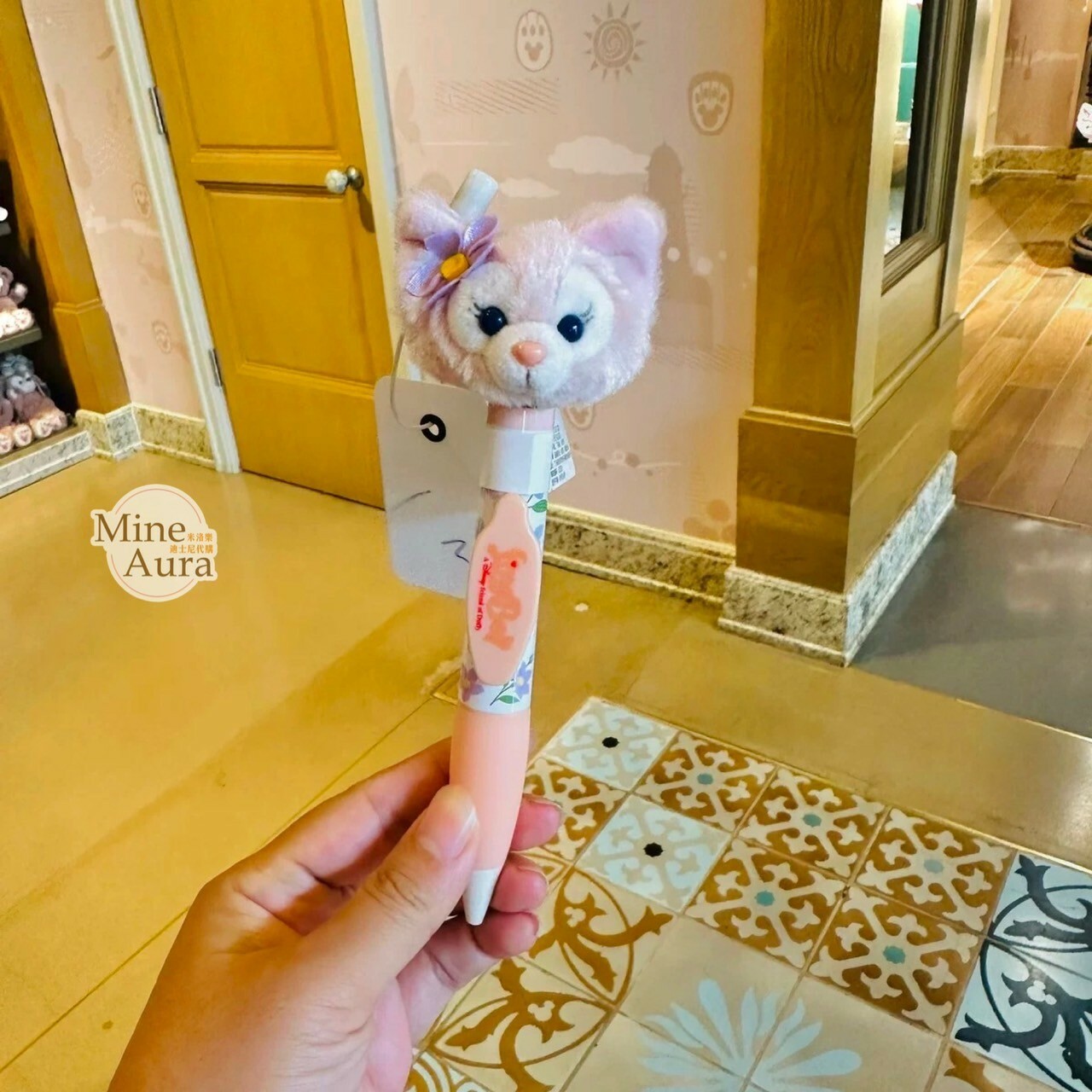 玲娜貝兒 Lina bell 絨毛大頭搖頭 圓珠筆 -上海迪士尼樂園