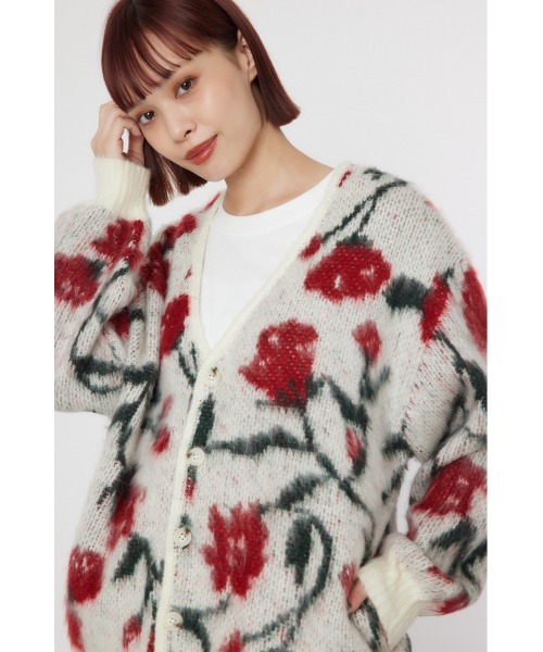 預購 - [預約10月] JP 圖案毛茸茸針織外套