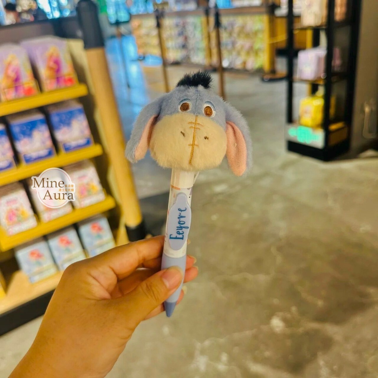 屹耳 Eeyore 絨毛大頭搖頭 圓珠筆 小熊維尼 Winnie the Pooh -上海迪士尼樂園