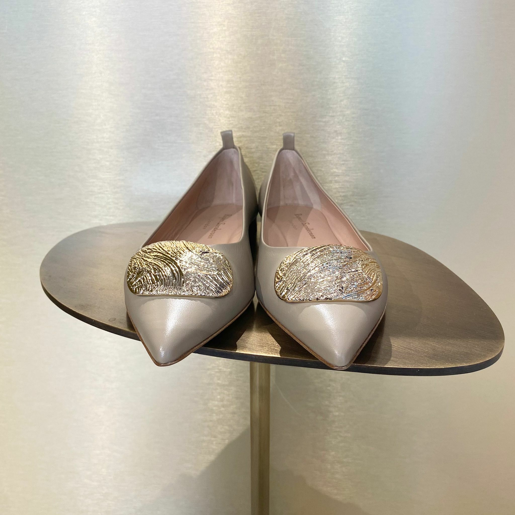 Rupert Sanderson RS Claudette Ripple Mouton flats