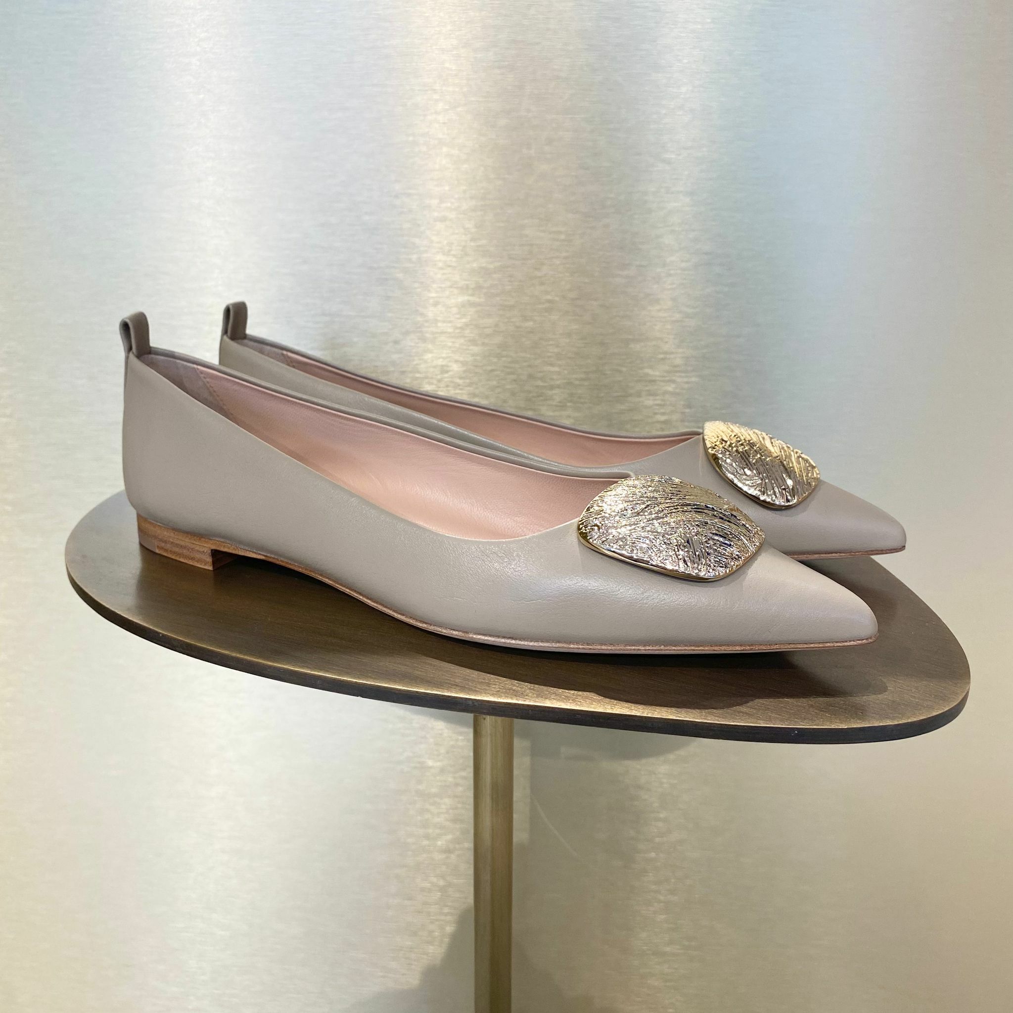 Rupert Sanderson RS Claudette Ripple Mouton flats