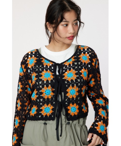 預購 - JP FLOWER 鉤織短Top