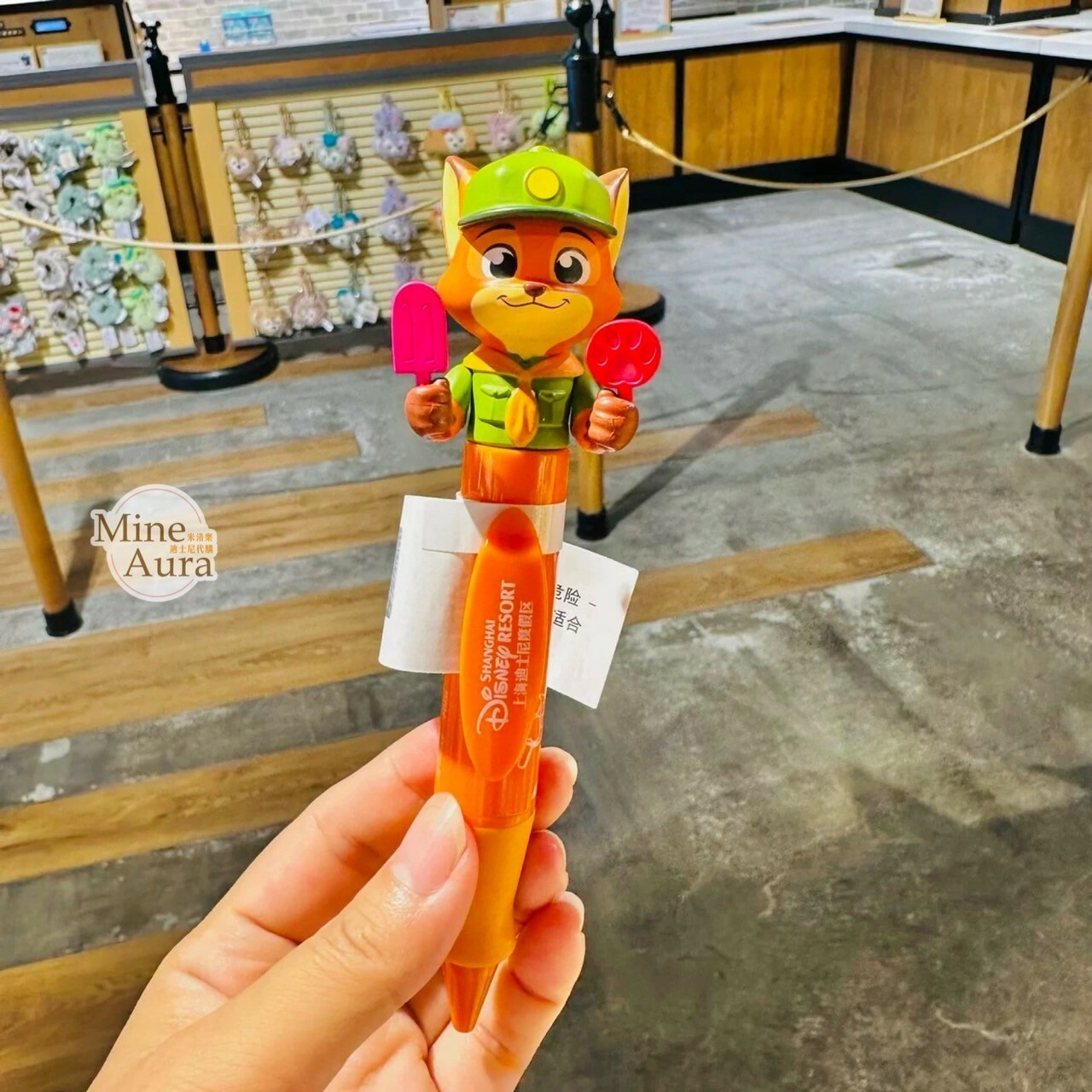 童心系列 胡尼克 Nick 立體公仔造型 圓珠筆 動物方城市 Zootopia -上海迪士尼樂園