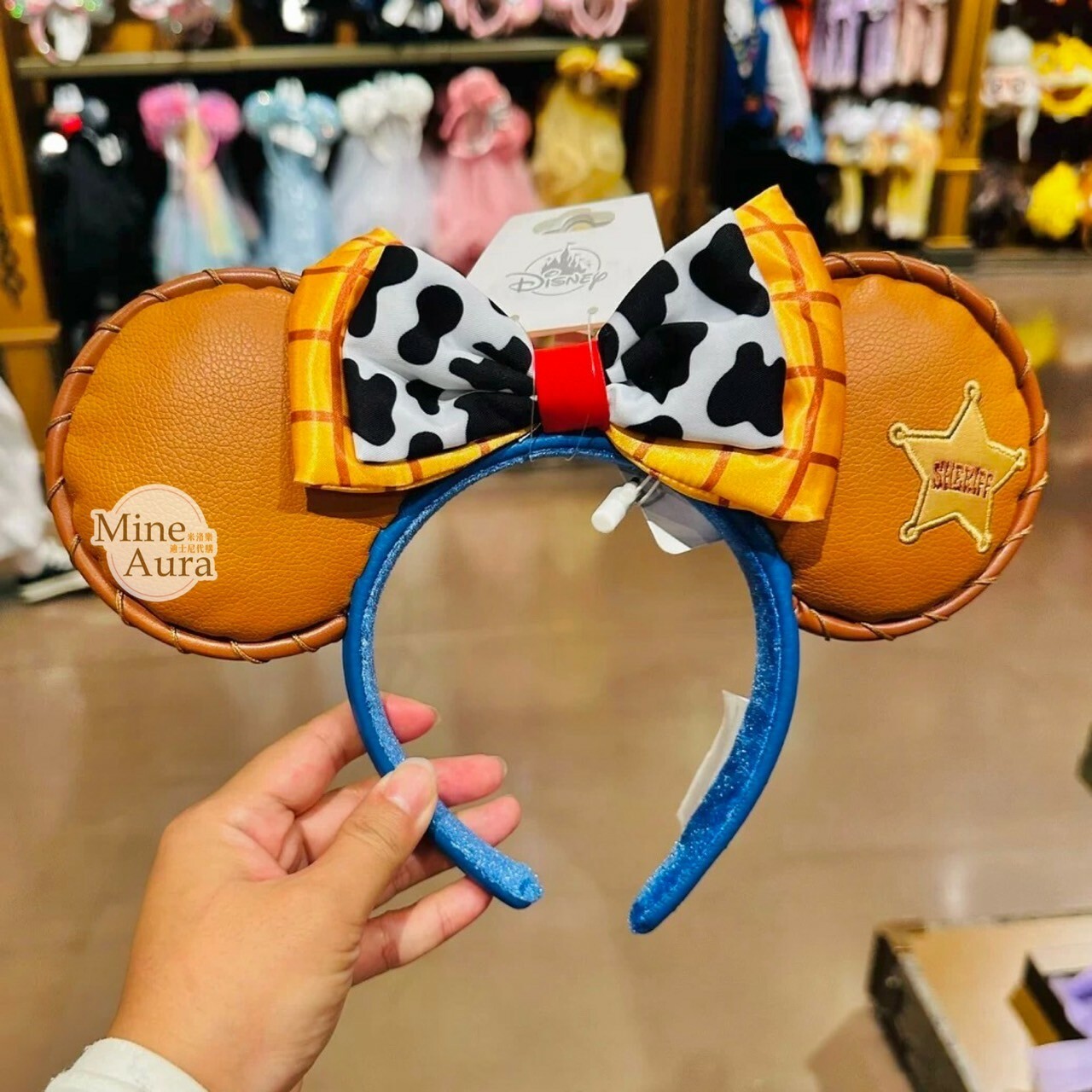 胡迪 Woody 蝴蝶結 造型 米妮 Minnie 立體耳朵 髮圈 髮箍 玩具總動員 Toy Story -上海迪士尼樂園